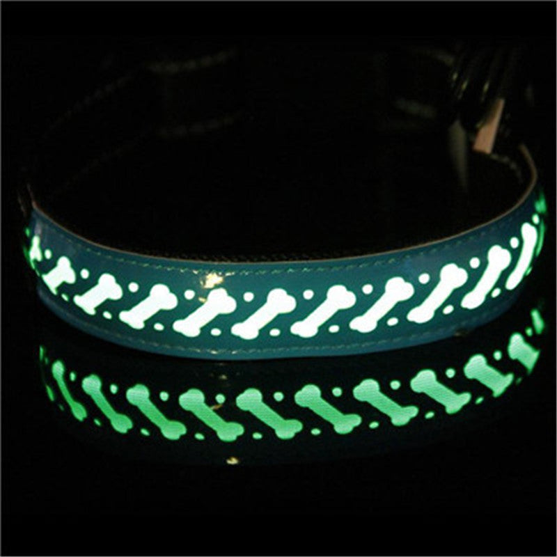 JMT-067594 LED Dog Collar with USB Rechargeable Light - Adjustable Sizes 40cm, 50cm, 60cm