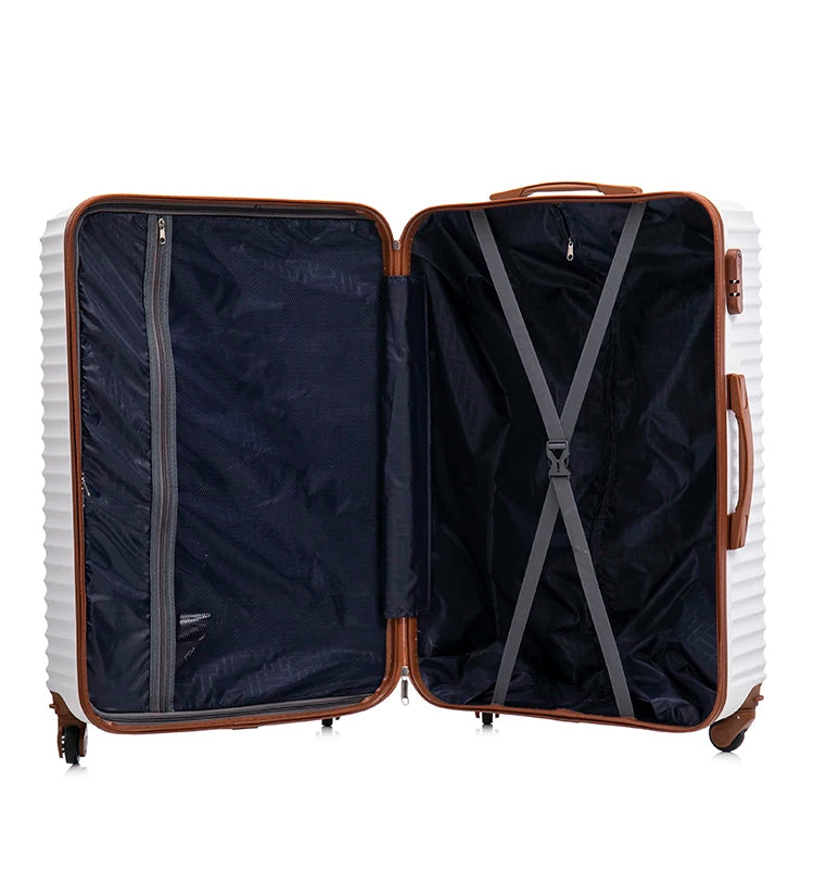 JMT-067658 Lightweight Durable 3-Piece Travel Suitcase Set - Trolley Luggage Bags for Effortless Travel