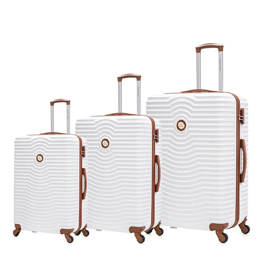 JMT-067658 Lightweight Durable 3-Piece Travel Suitcase Set - Trolley Luggage Bags for Effortless Travel