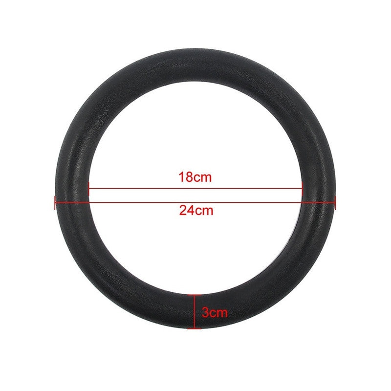 JMT-067850 Adjustable ABS Fitness Rings with Strap Loops for CrossFit and Gymnastics Training