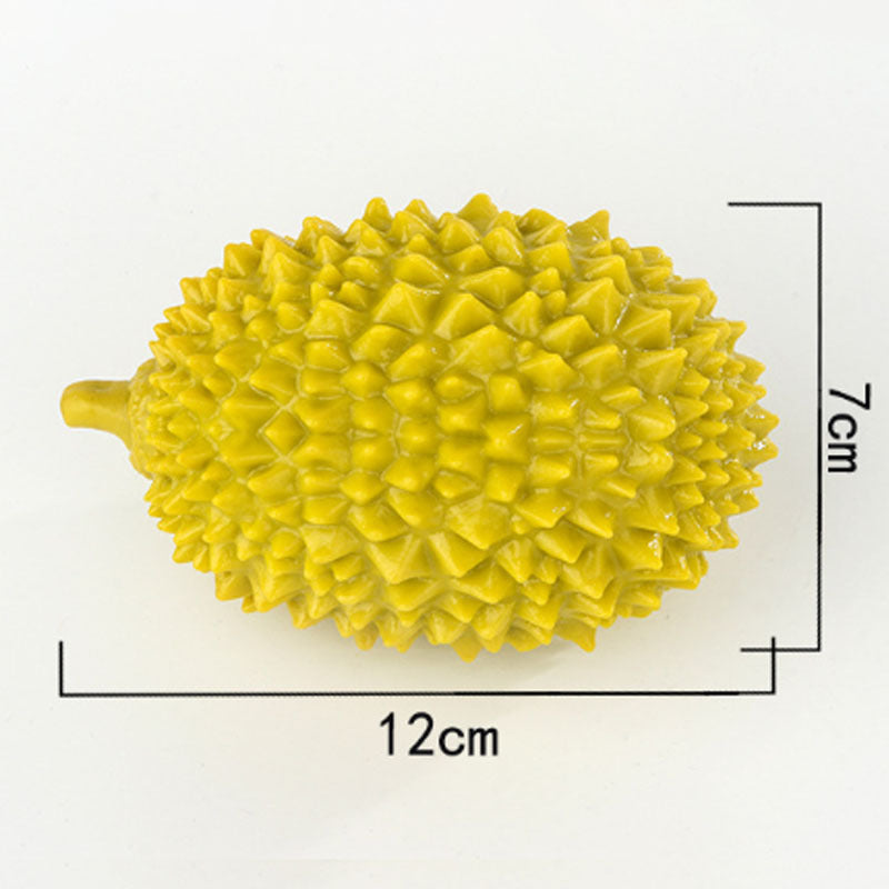 JMT-067914 Durian-Shaped Chewing Toy for Dogs - Squeaky Tooth Cleaning and Training Toy for Small and Medium Breeds