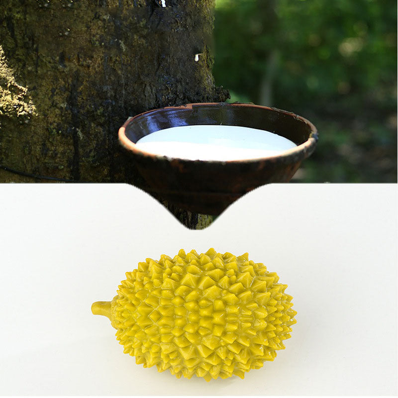 JMT-067914 Durian-Shaped Chewing Toy for Dogs - Squeaky Tooth Cleaning and Training Toy for Small and Medium Breeds