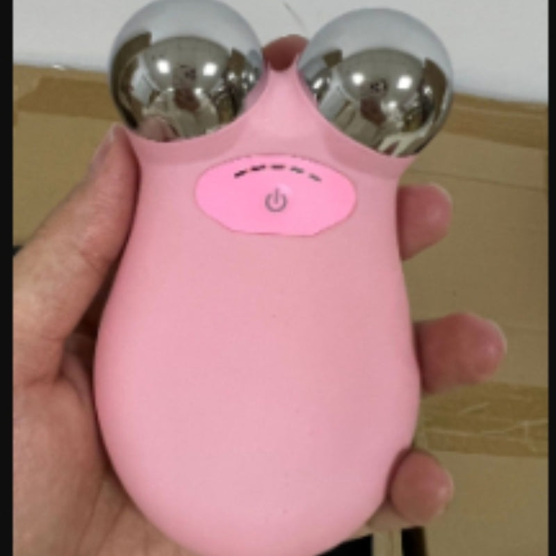 JMT-067914 Microcurrent Facial Lifting Device for Skin Rejuvenation and Firming, Model HS-858, Rechargeable with Massage Oil Included