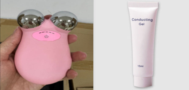 JMT-067914 Microcurrent Facial Lifting Device for Skin Rejuvenation and Firming, Model HS-858, Rechargeable with Massage Oil Included