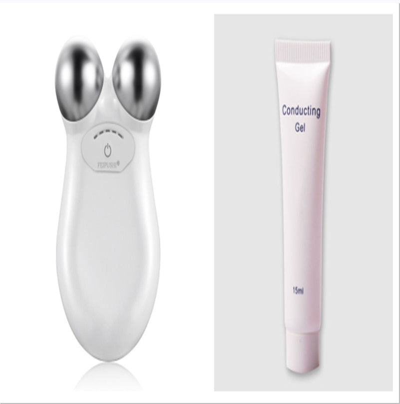 JMT-067914 Microcurrent Facial Lifting Device for Skin Rejuvenation and Firming, Model HS-858, Rechargeable with Massage Oil Included