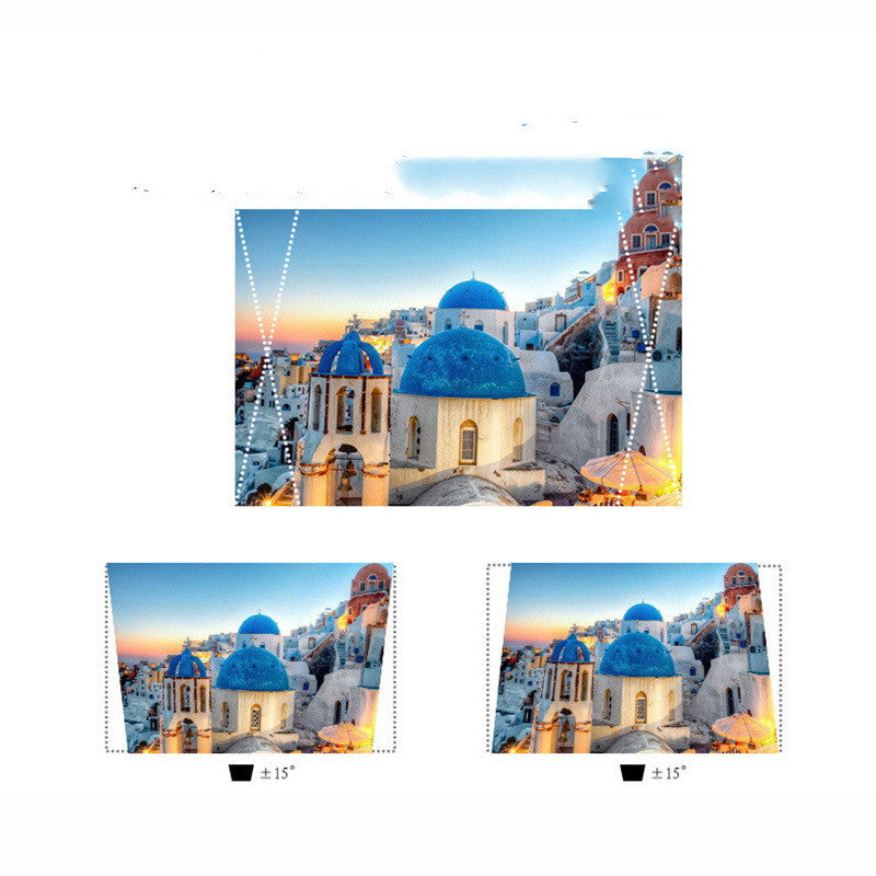 JMT-068106 C80 Mini Projector - Compact 720p Home Theater Experience with LED Projection, 30-200 Inch Display