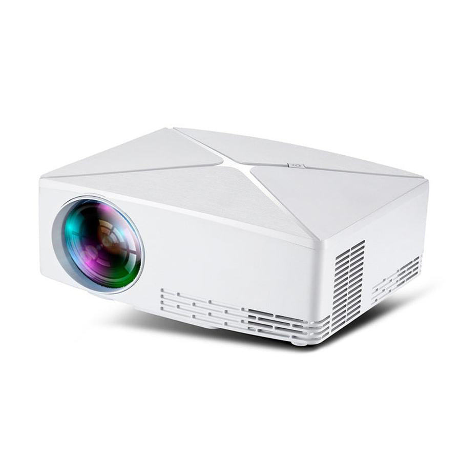 JMT-068106 C80 Mini Projector - Compact 720p Home Theater Experience with LED Projection, 30-200 Inch Display
