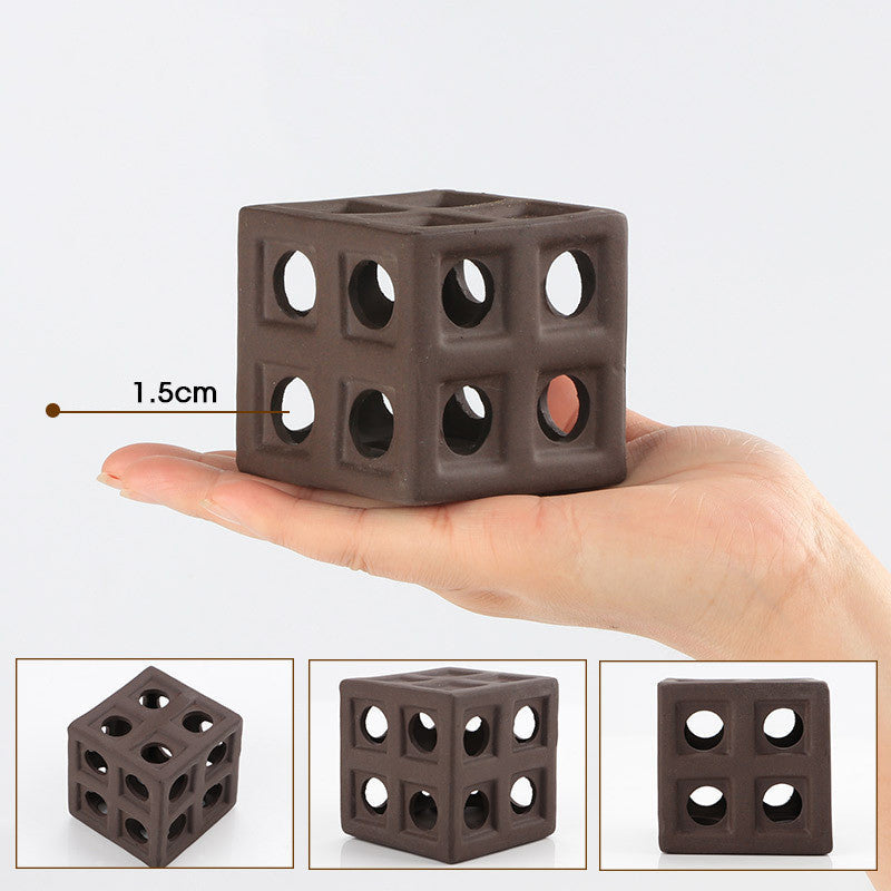 JMT-068106 Ceramic Fish Tank Spawning Pots in Various Designs and Hole Configurations