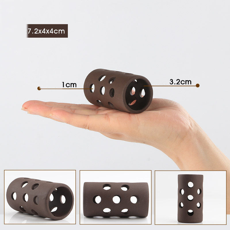 JMT-068106 Ceramic Fish Tank Spawning Pots in Various Designs and Hole Configurations