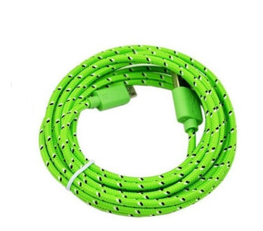 JMT-068106 Nylon Braided USB Charging Data Cable for iPhone 5/6/6S - 3 Meters Long
