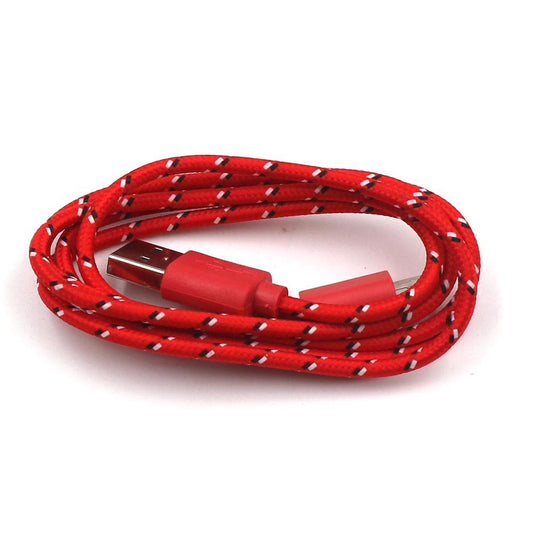 JMT-068106 Nylon Braided USB Charging Data Cable for iPhone 5/6/6S - 3 Meters Long