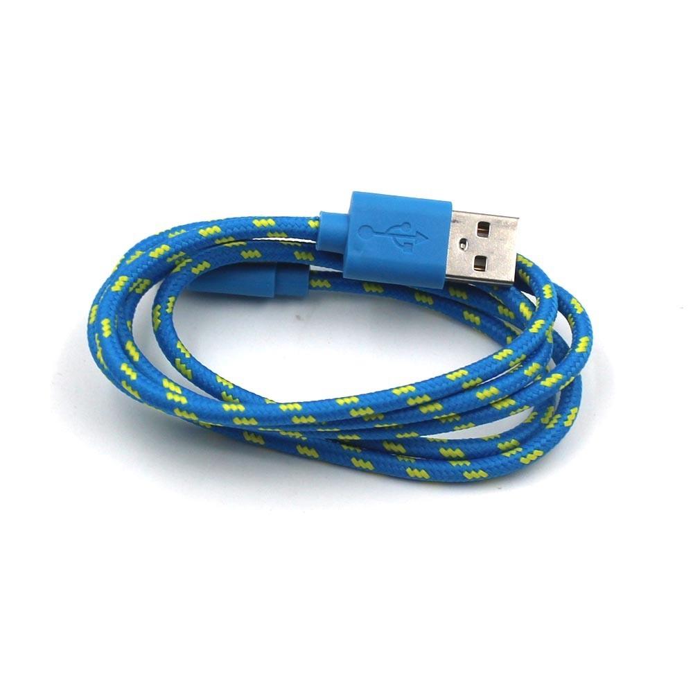 JMT-068106 Nylon Braided USB Charging Data Cable for iPhone 5/6/6S - 3 Meters Long