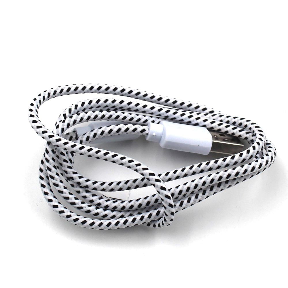 JMT-068106 Nylon Braided USB Charging Data Cable for iPhone 5/6/6S - 3 Meters Long
