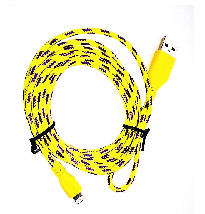 JMT-068106 Nylon Braided USB Charging Data Cable for iPhone 5/6/6S - 3 Meters Long