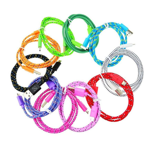 JMT-068106 Nylon Braided USB Charging Data Cable for iPhone 5/6/6S - 3 Meters Long