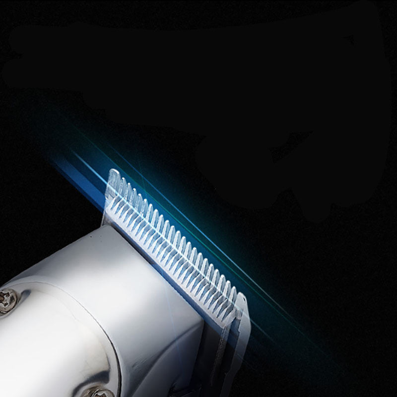 JMT-068170 Retro Full Metal Electric Hair Clipper for Men - Engraved Shaving Tool with Dual-Power Supply