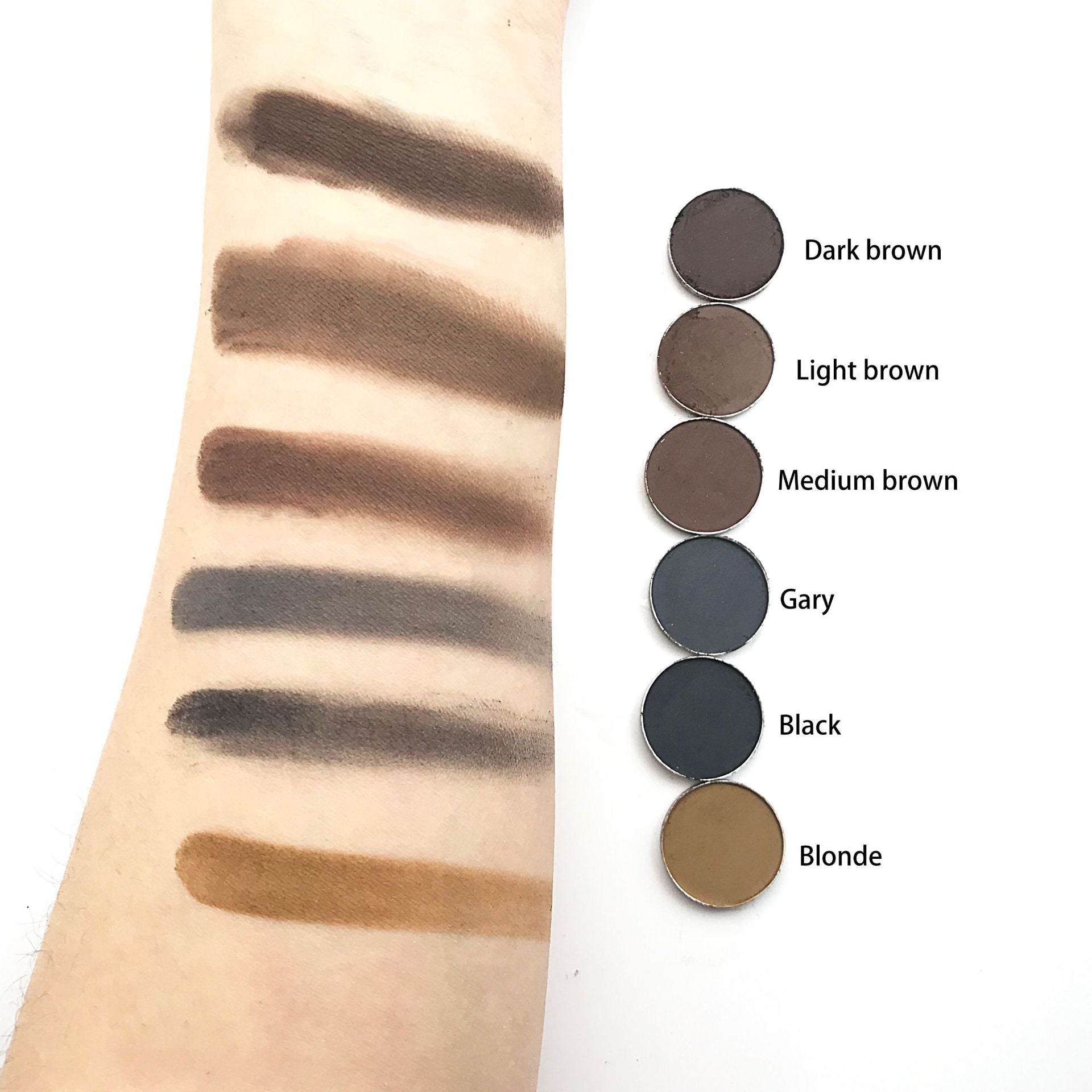 JMT-068362 Multicolor Hairline Shadow Fill for Natural Eyebrow Enhancement - Light Brown, 1G