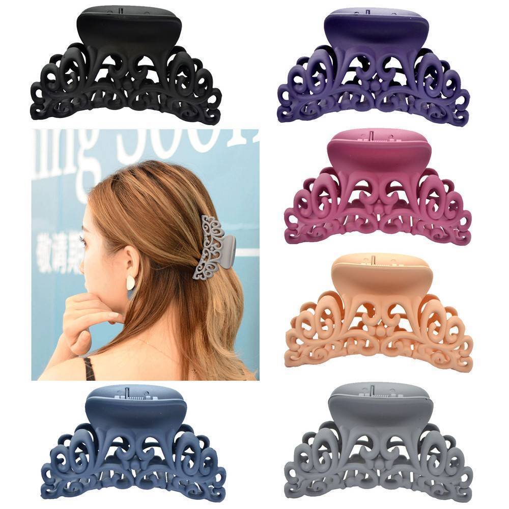 JMT-068618 Plastic Hair Claw Clip - 9.4 x 5.5 cm, Versatile and Stylish Hair Accessory