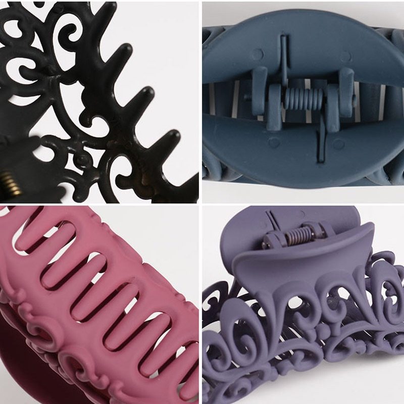 JMT-068618 Plastic Hair Claw Clip - 9.4 x 5.5 cm, Versatile and Stylish Hair Accessory