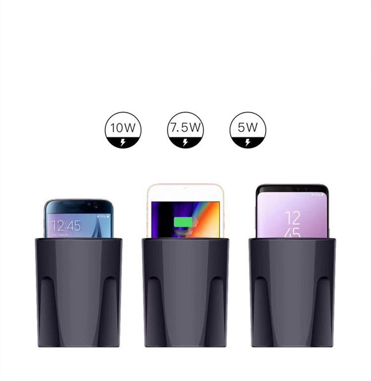 JMT-068618 Wireless Charging Cup for Cars with Micro USB Input - 1500mA Charging Current