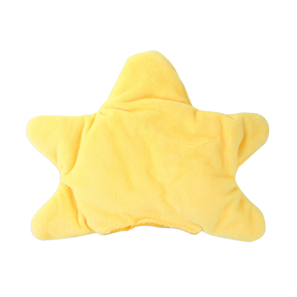JMT-068746 Cartoon Starfish Cat Headgear - Plush Four Seasons Pet Accessory