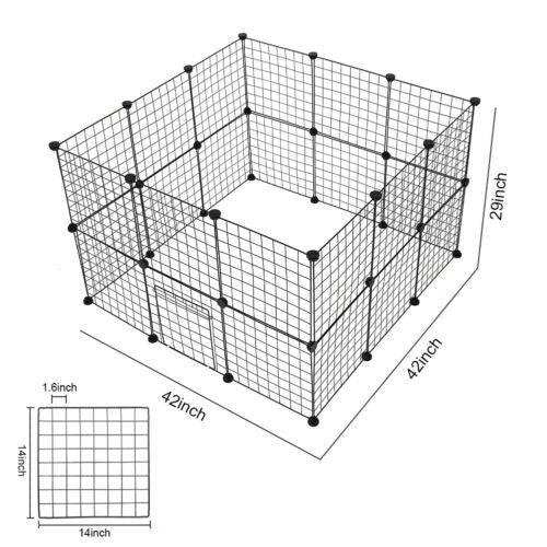 JMT-068938 Eco-Friendly Metal Pet Fence for Secure Outdoor Play areas