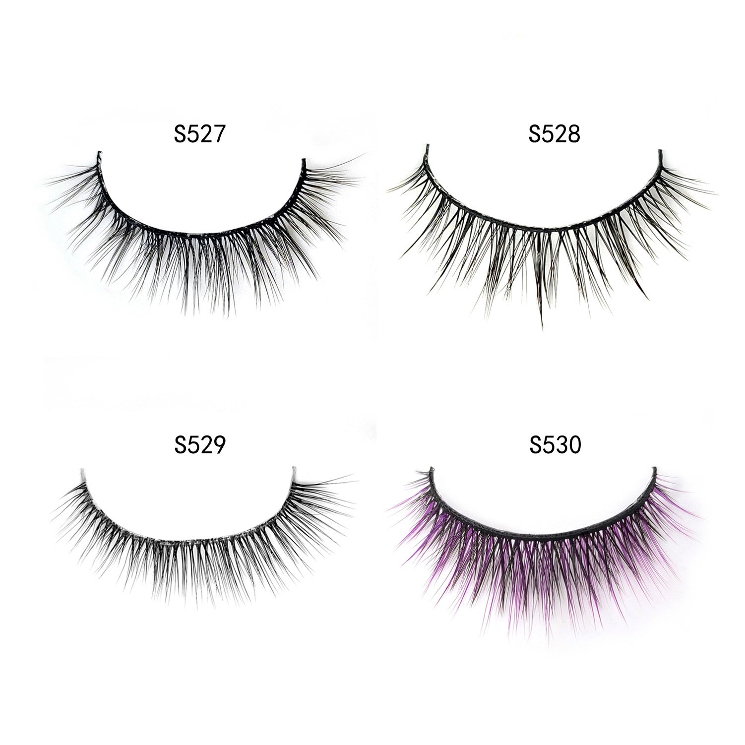 JMT-069194 Instant-Setting Waterproof False Eyelashes - Easy Application with No Glue Required