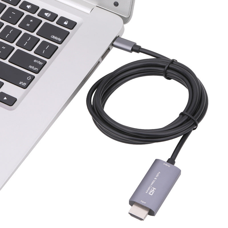 JMT-069258 HDMI Ultra-Clear 4K Input to USB 3.1 Output Capture Card, 1.8m Adapter Cable for Live Broadcasting
