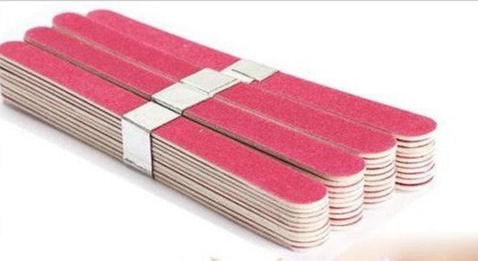 JMT-069386 Nail Wood Chip Frustration Strips - 10 Pcs Sanding Strips for Manicure and Nail Care (11.5x1.2cm)