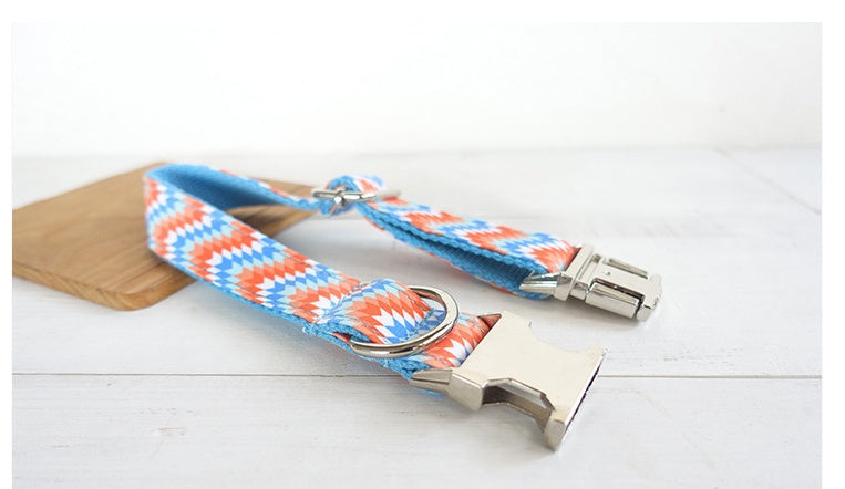 JMT-069578 Portable Dog Running Leash Set - Adjustable Rope in Orange and Blue, Available in Multiple Sizes