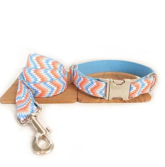 JMT-069578 Portable Dog Running Leash Set - Adjustable Rope in Orange and Blue, Available in Multiple Sizes