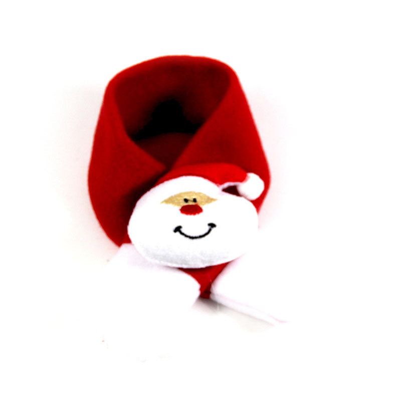 JMT-069706 Cozy Santa Scarf Bow Tie Hat Set for Dogs and Cats