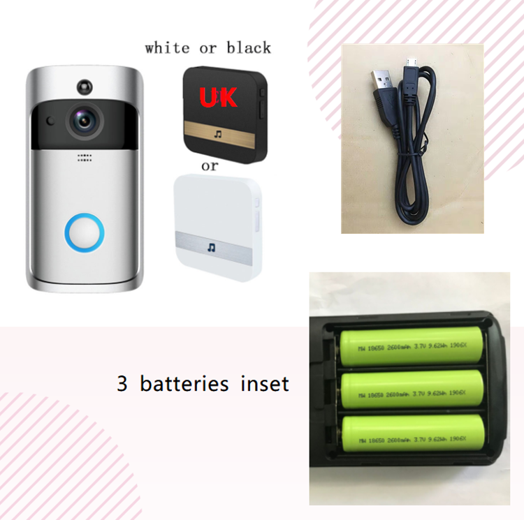JMT-069898 Smart Wireless WiFi Video Doorbell for Enhanced Home Security
