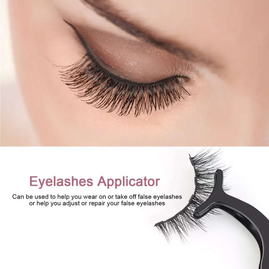 JMT-070346 Magnetic Eyelash Set with Liquid Eyeliner - Five Pairs of Glue-Free Lashes in Various Styles