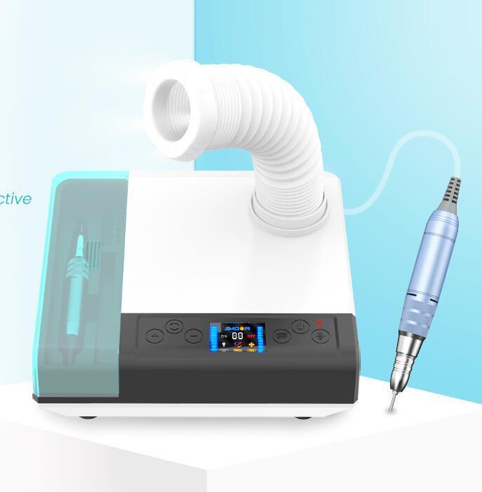 JMT-070538 Electric Nail Polishing Machine with Vacuum Cleaner and Lighting - 3 in 1 Design, 35000RPM, AC 100-240V