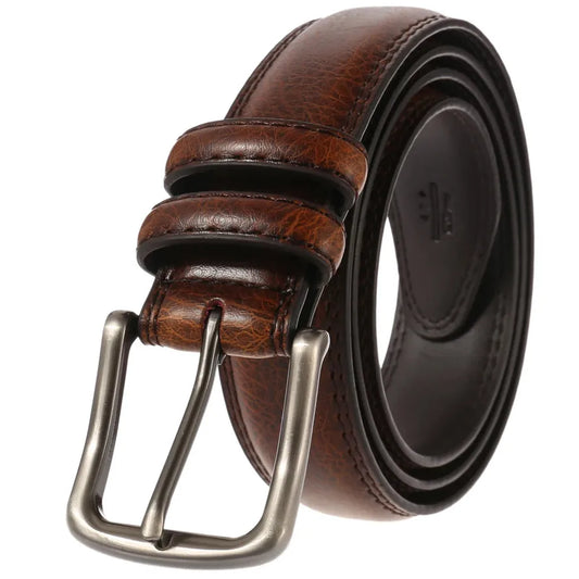 JMT-070986 Casual Two-Layer Leather Pin Buckle Belt - 3.2CM Width, Style LY32-22348