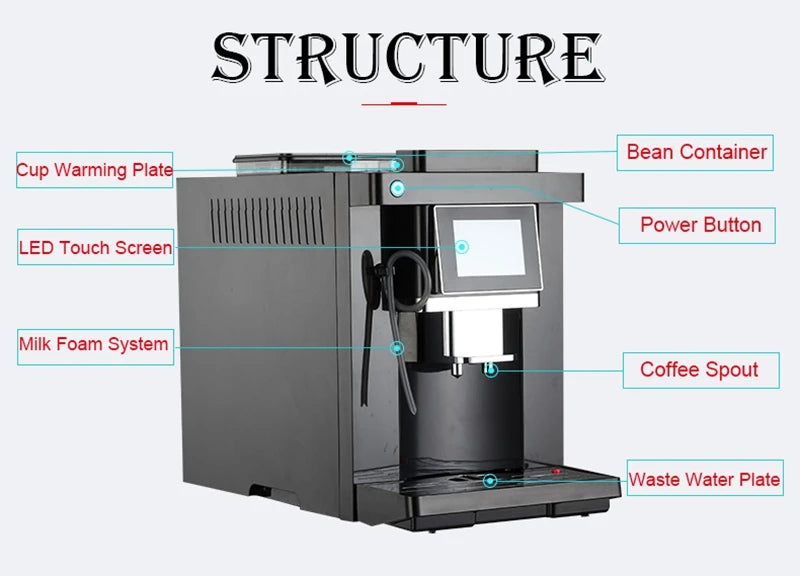 JMT-071050 Automatic Espresso Coffee Machine with Transient Thermal Technology for Commercial Use