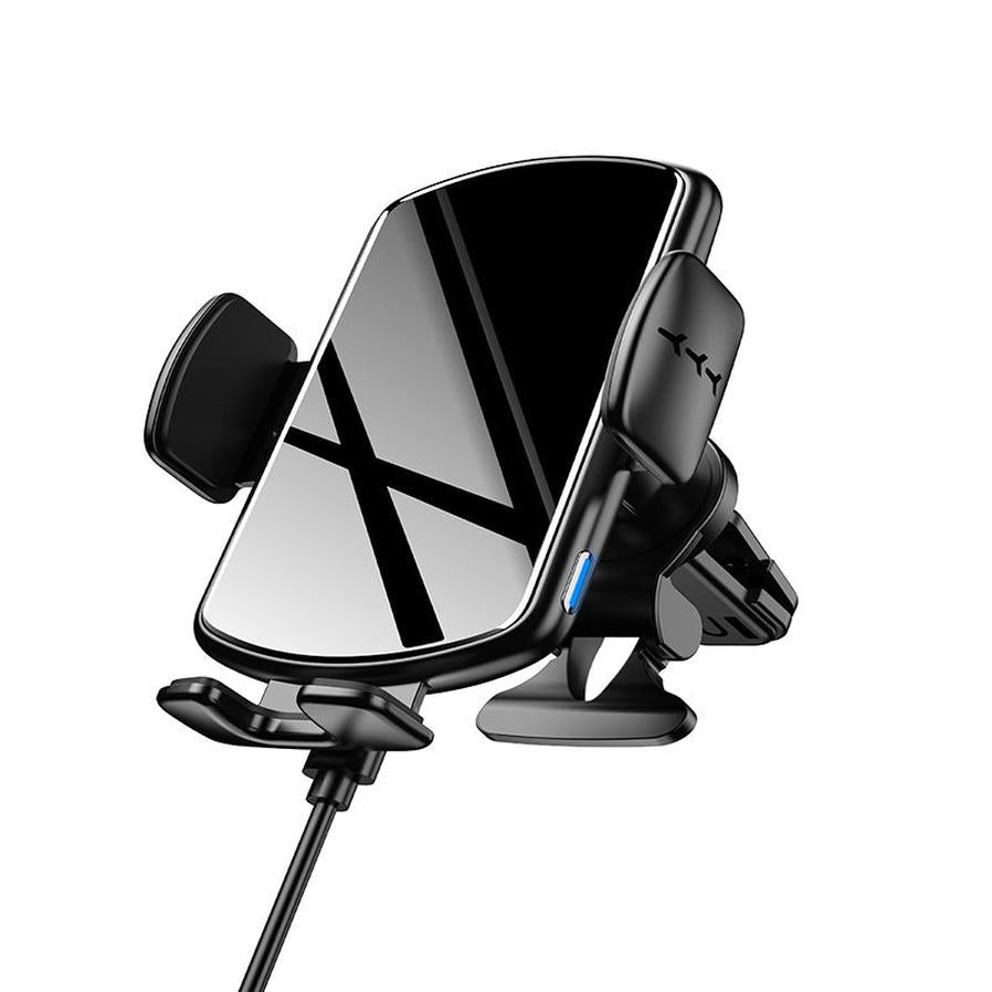 JMT-071242 Wireless Car Charger with Type-C Interface - Cool Black and Starry Gray