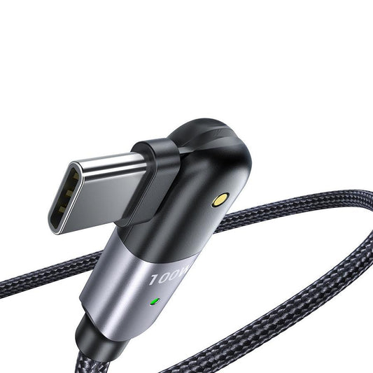 JMT-071562 Rotatable 60W and 100W Data Cable - Lengths of 1.2m and 2m - Available in Sparkling Black and Flame Red