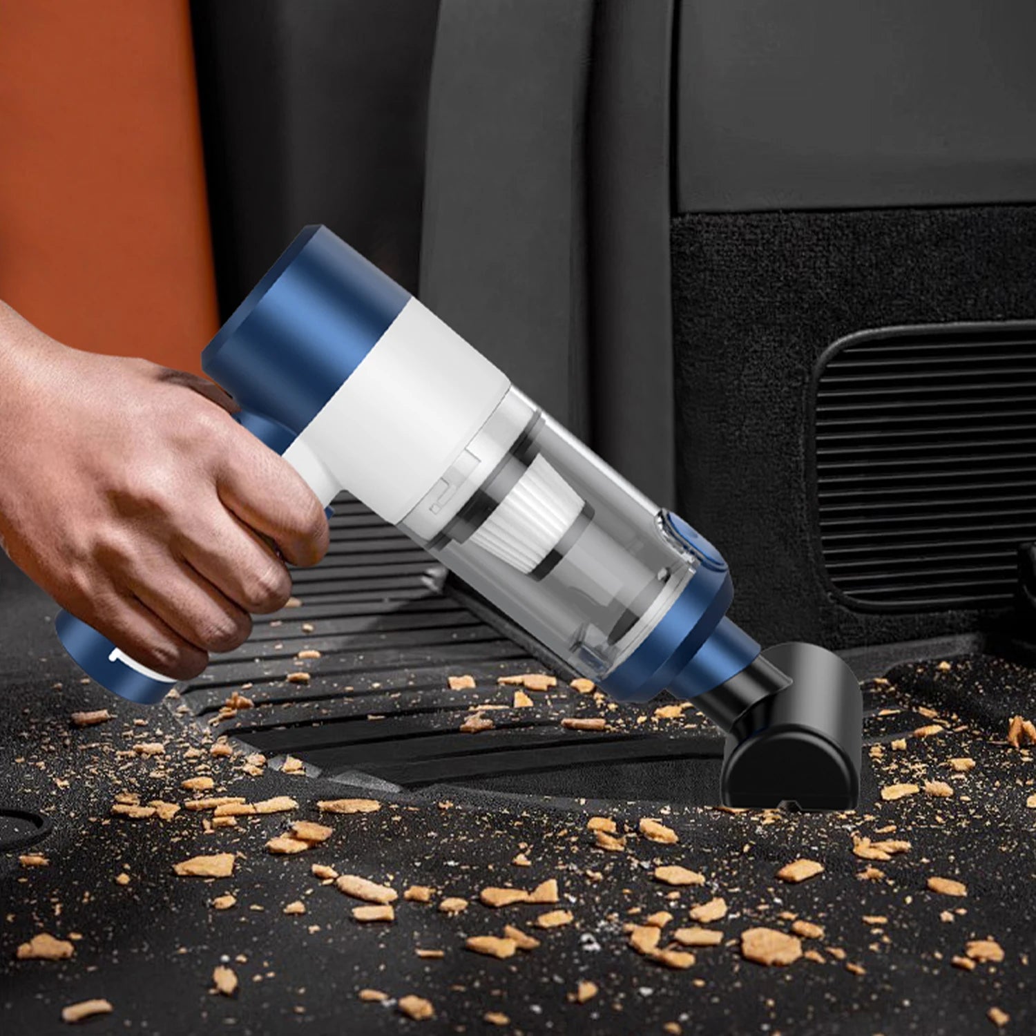 JMT-071690 High-Power Portable 4-in-1 Vacuum Cleaner with Ultra Suction and Fast Charging for Home and Car