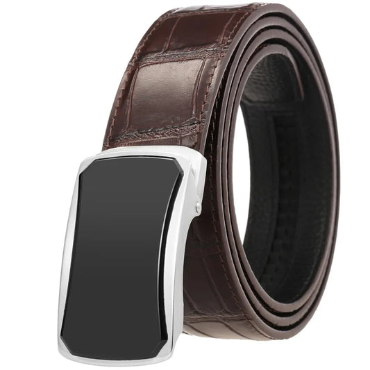 JMT-072138 Business Casual Stainless Steel Belt with Patch Buckle for Men - Model LY36-61317-8