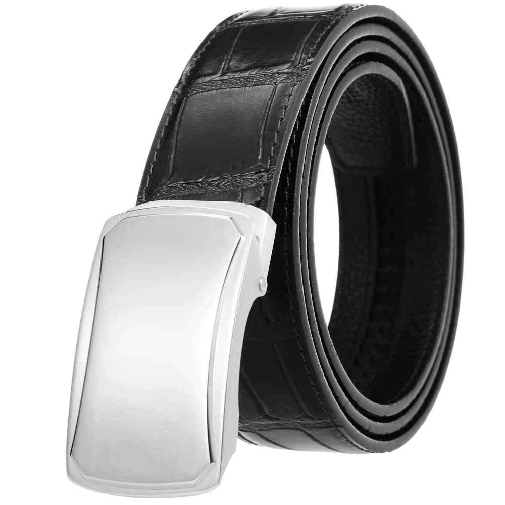 JMT-072138 Business Casual Stainless Steel Belt with Patch Buckle for Men - Model LY36-61317-8