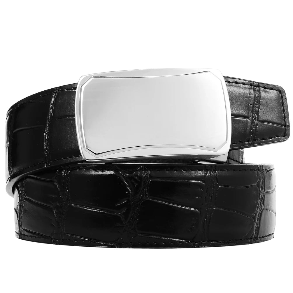 JMT-072138 Business Casual Stainless Steel Belt with Patch Buckle for Men - Model LY36-61317-8