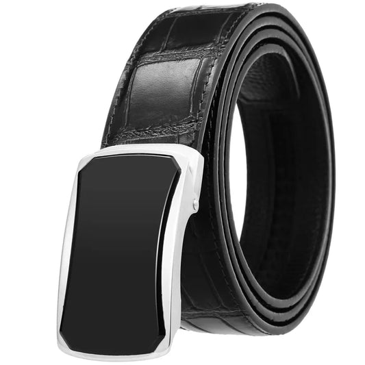JMT-072138 Business Casual Stainless Steel Belt with Patch Buckle for Men - Model LY36-61317-8