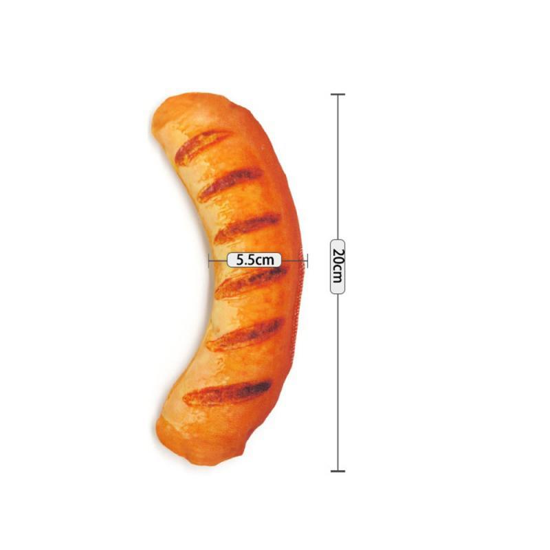 JMT-072202 Pet Bite-Resistant Sound Simulation Toy for Cats and Dogs - Canvas and Short Plush Fabric Options