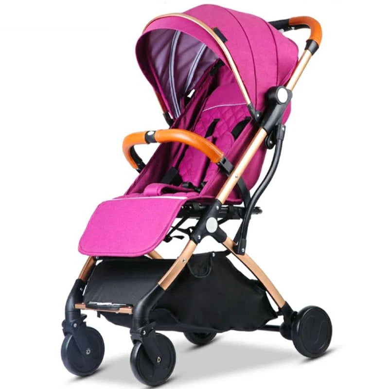 JMT-072394 Compact Lightweight Folding Stroller for Travel - Easy to Use Baby Pushchair Pram with Toddler Safety Features
