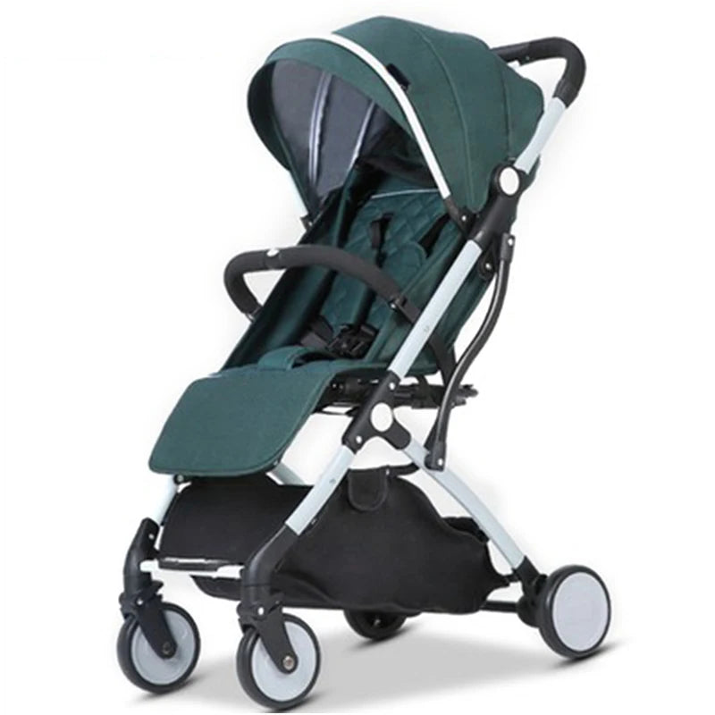 JMT-072394 Compact Lightweight Folding Stroller for Travel - Easy to Use Baby Pushchair Pram with Toddler Safety Features