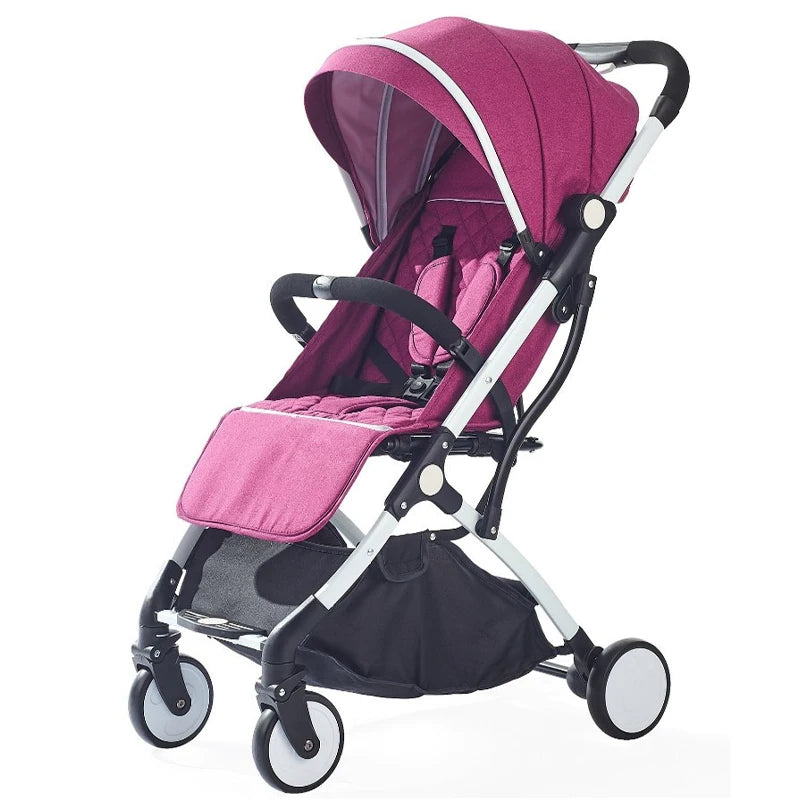 JMT-072394 Compact Lightweight Folding Stroller for Travel - Easy to Use Baby Pushchair Pram with Toddler Safety Features