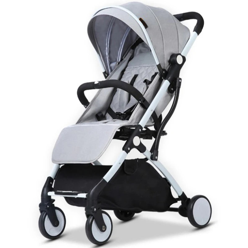 JMT-072394 Compact Lightweight Folding Stroller for Travel - Easy to Use Baby Pushchair Pram with Toddler Safety Features