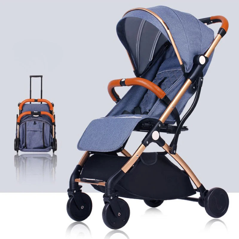 JMT-072394 Compact Lightweight Folding Stroller for Travel - Easy to Use Baby Pushchair Pram with Toddler Safety Features